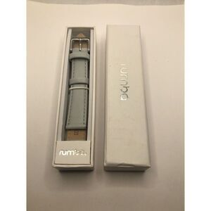 Rumba Smart Watch Band Replacement Light Blue 2 Piece Leather In Box PY17